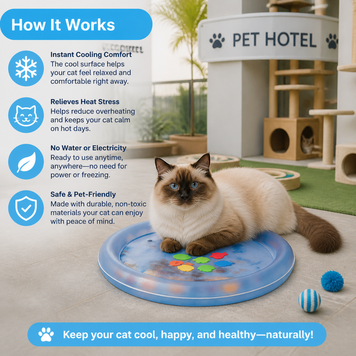 Interactive Cooling Water Bed for Cats 2.0
