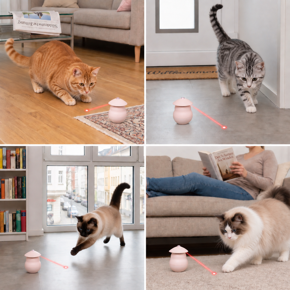 Automatic Motion-Activated Cat Laser Toy