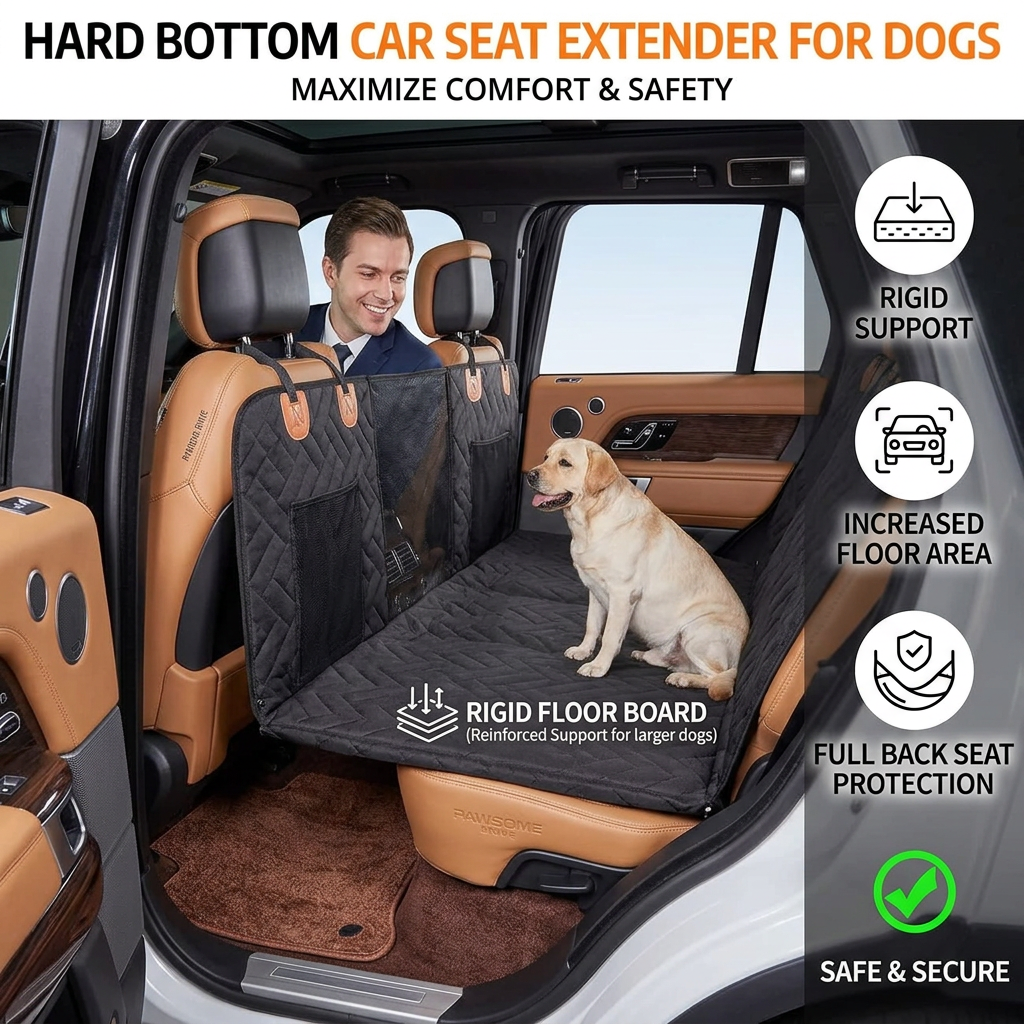 Hard Bottom Car Seat Extender for Dogs