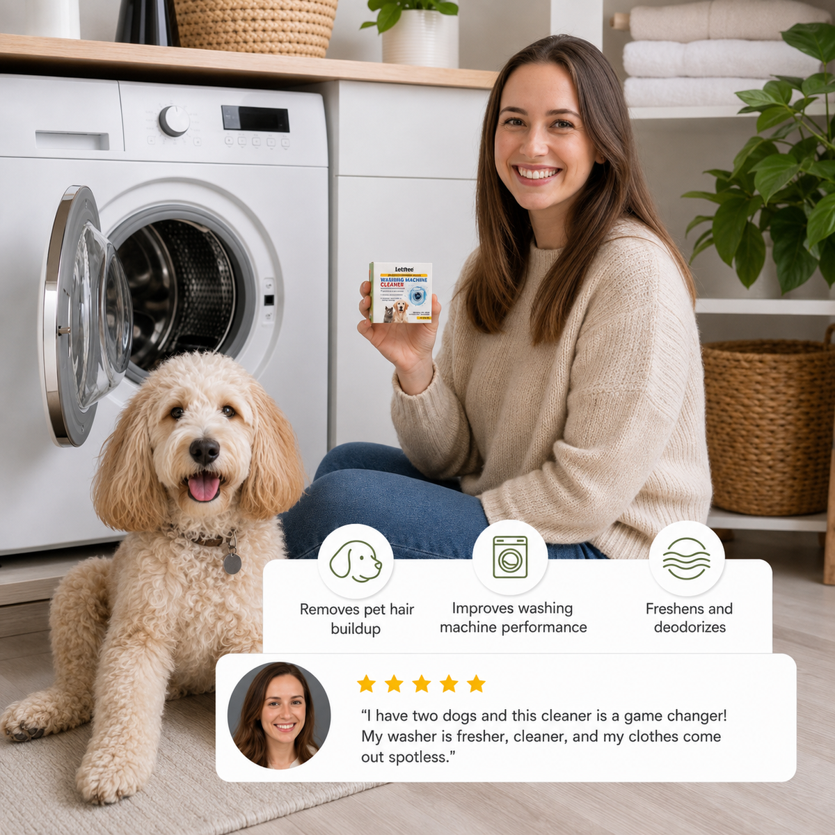 Pet Hair Washing Machine Cleaner