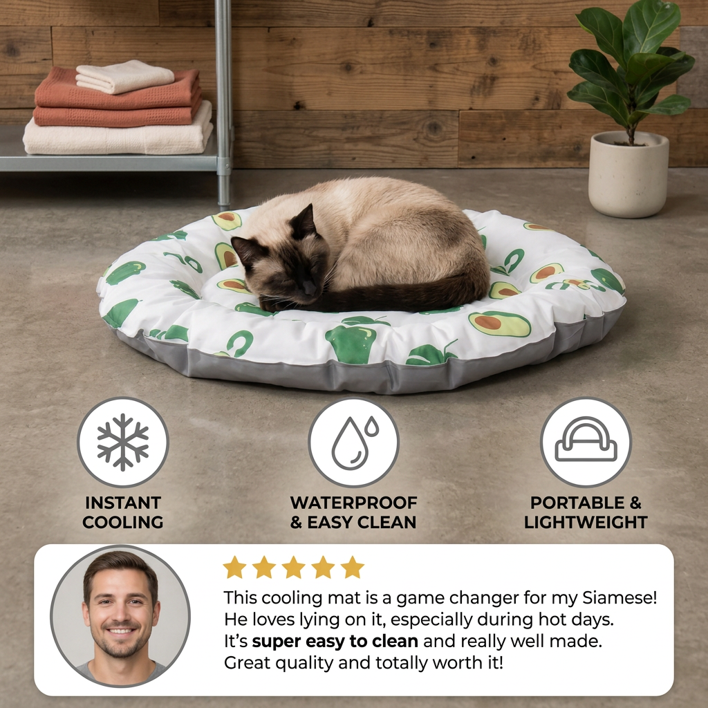 Practical Cooling Mat for Cats – Refreshing Summer Mat for Hot Days