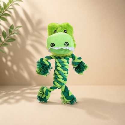 Durable Dog Toy With Plush Head