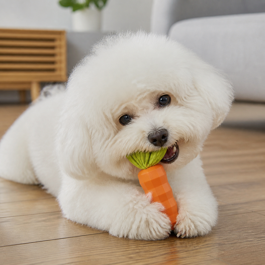 Eco-Friendly Natural Rubber Carrot for Dogs
