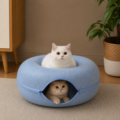 2-in-1 Donut Cat Bed