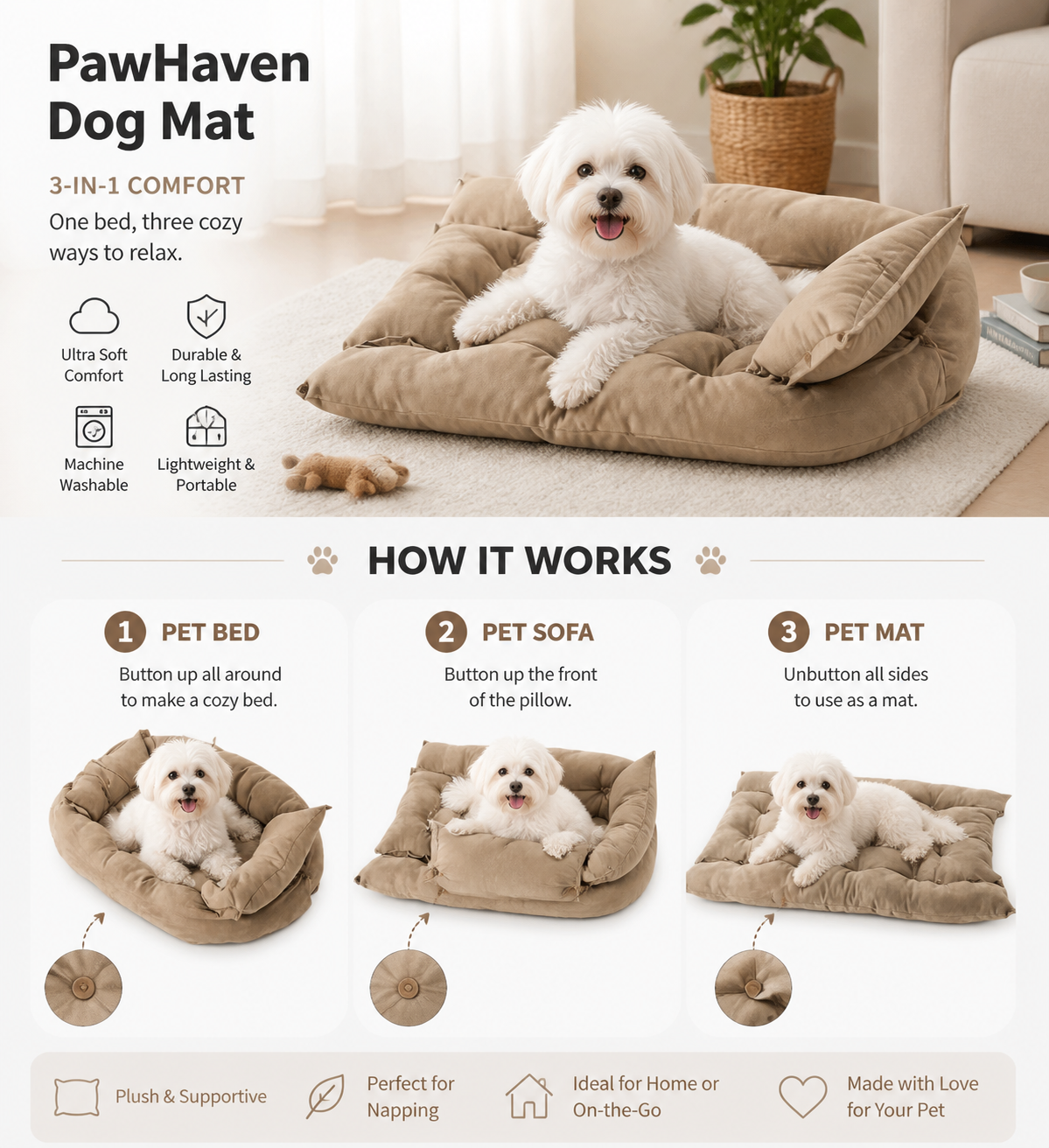 PawHaven Dog Mat