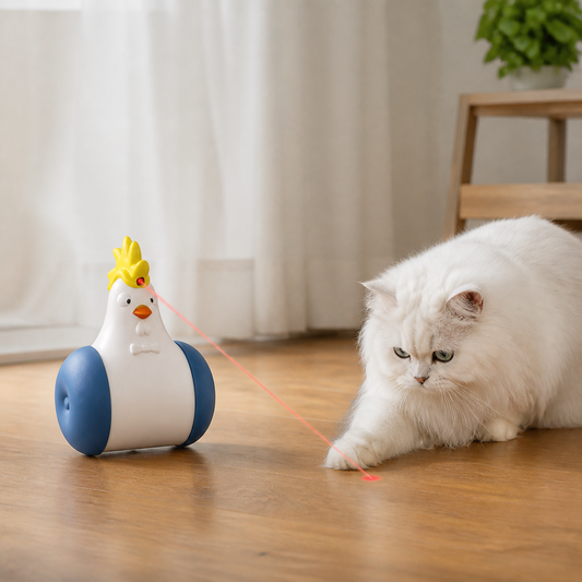 FitRooster Set of Moving Cat Toys with Laser Lamp