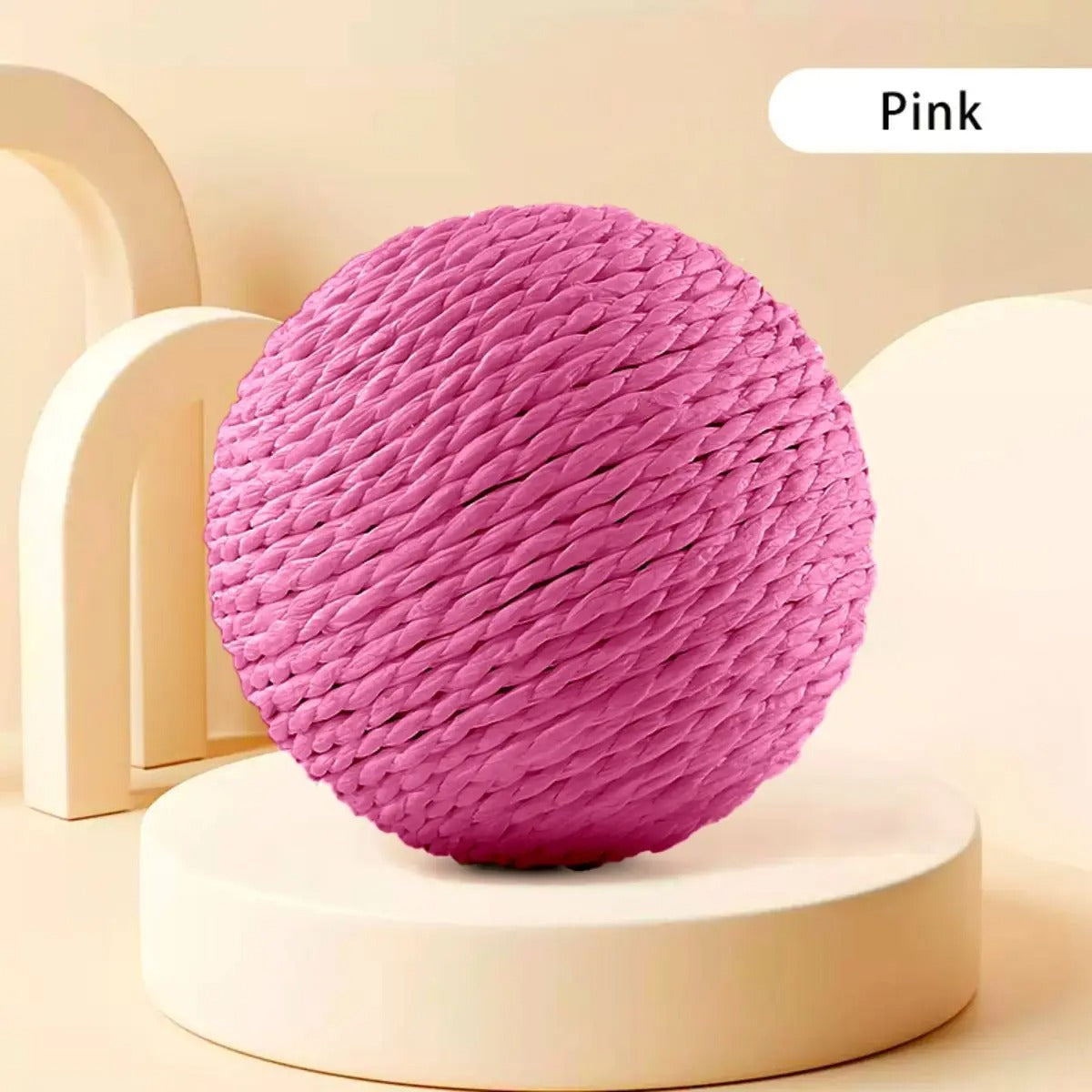 10CM Interactive Sisal Cat Scratching Ball