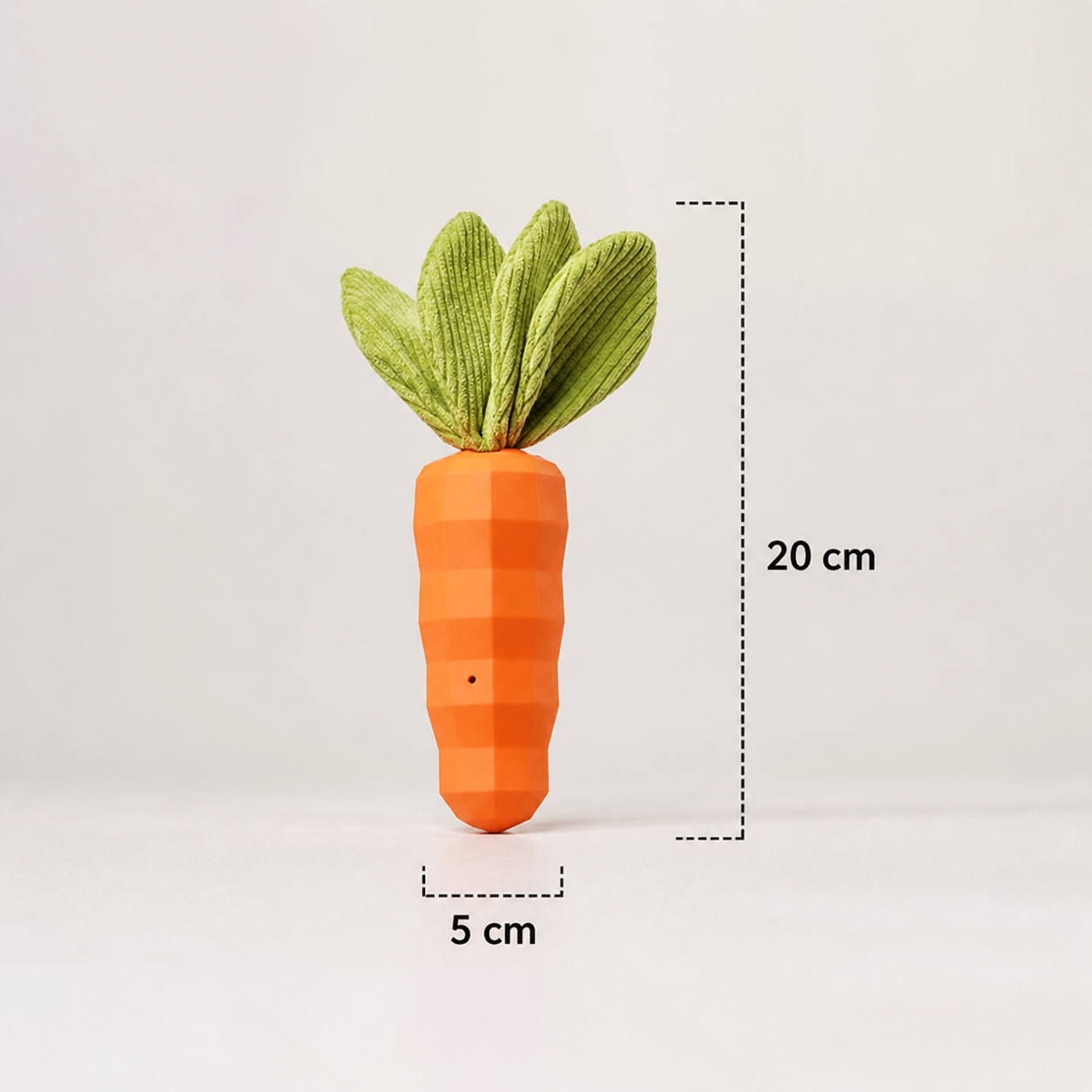 Eco-Friendly Natural Rubber Carrot for Dogs