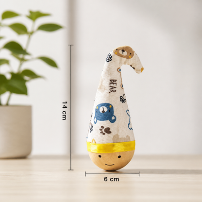 Natural Beech Wood Roly Poly Toy