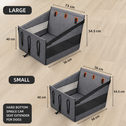 Hard Bottom Single Car Seat Extender for Dogs