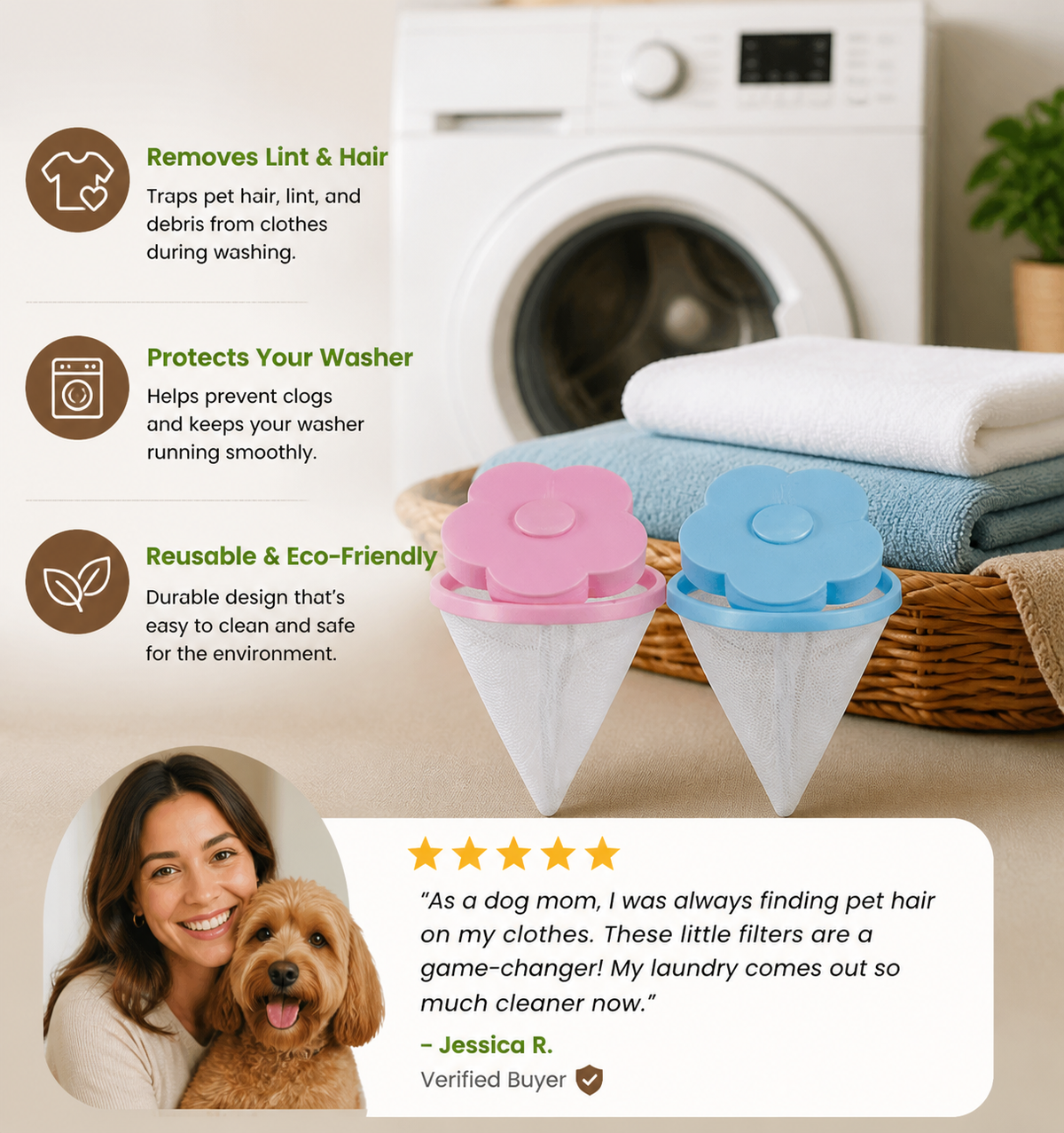 FloatClean Lint & Hair Remover