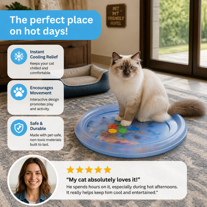 Interactive Cooling Water Bed for Cats 2.0