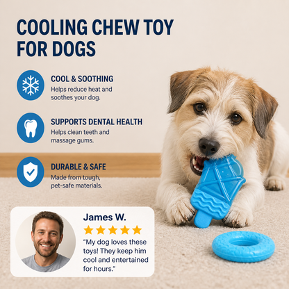 Cooling chew toy for dogs