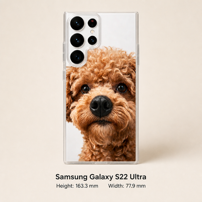 Personalized Pet Photo Phone Case with 3D Squeezable Nose