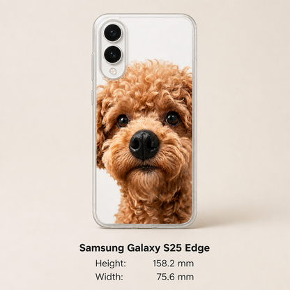 Personalized Pet Photo Phone Case with 3D Squeezable Nose