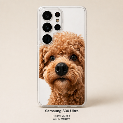 Personalized Pet Photo Phone Case with 3D Squeezable Nose
