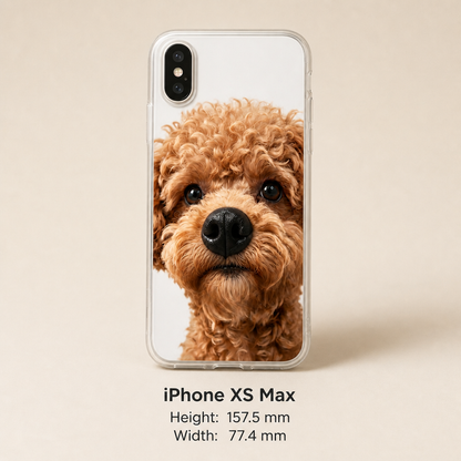Personalized Pet Photo Phone Case with 3D Squeezable Nose